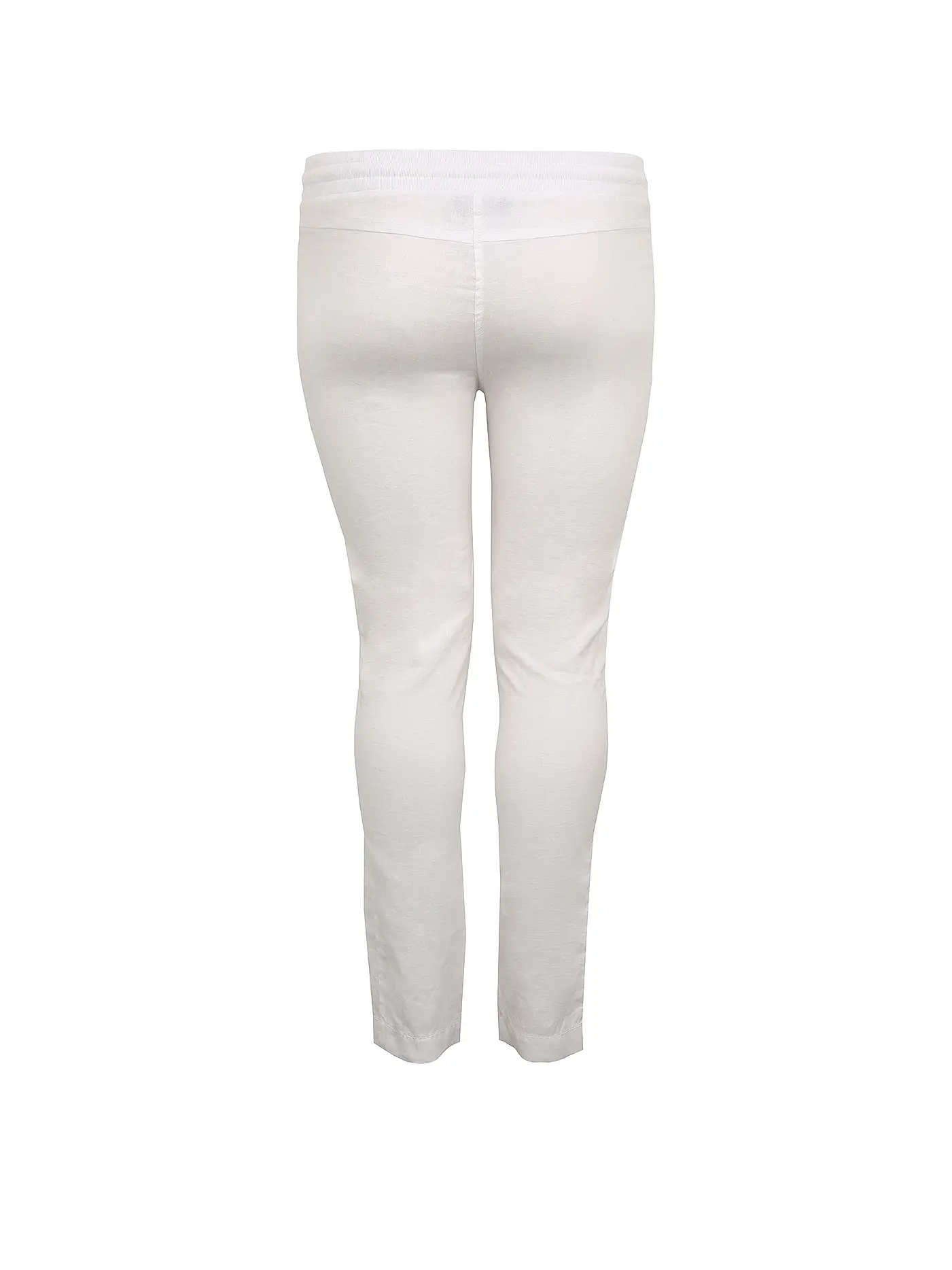 DORIS STREICH | Leinenhose Jogging Fit | weiss